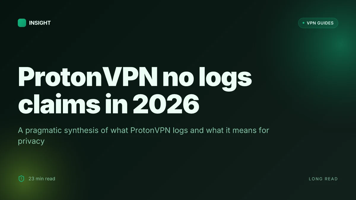 8 ProtonVPN no logs promises tested in 2026